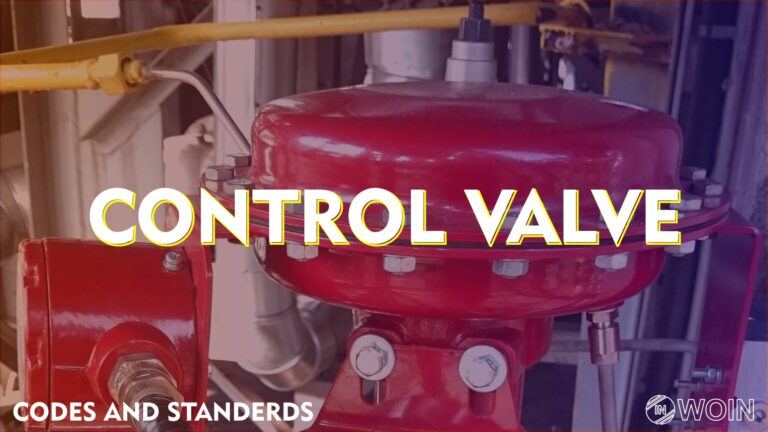 Codes and Standards for the selection of Control Valve