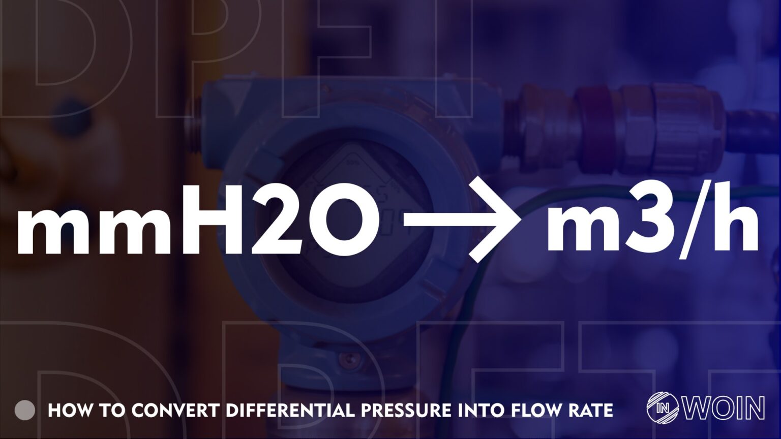 How does a Differential Pressure type flow meter work? WOIN