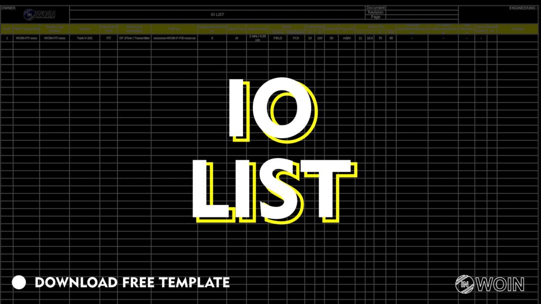All you need to know about IO List WOIN