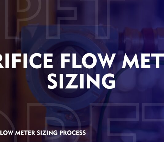 ORIFICE FLOW METER SIZING